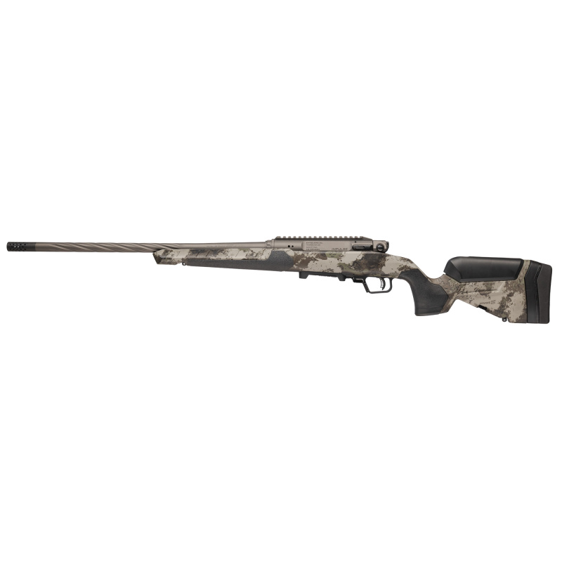 110 Core Hunter Pro, Bolt Action Rifle, 6.5 Creedmoor, 20" Spiral Fluted Barrel, Threaded, Cerakote Finish, Gun Metal Bronze, Western Camo Synthetic Stock, 3 Rounds, 1 Magazine, Includes Muzzle Brake 32601