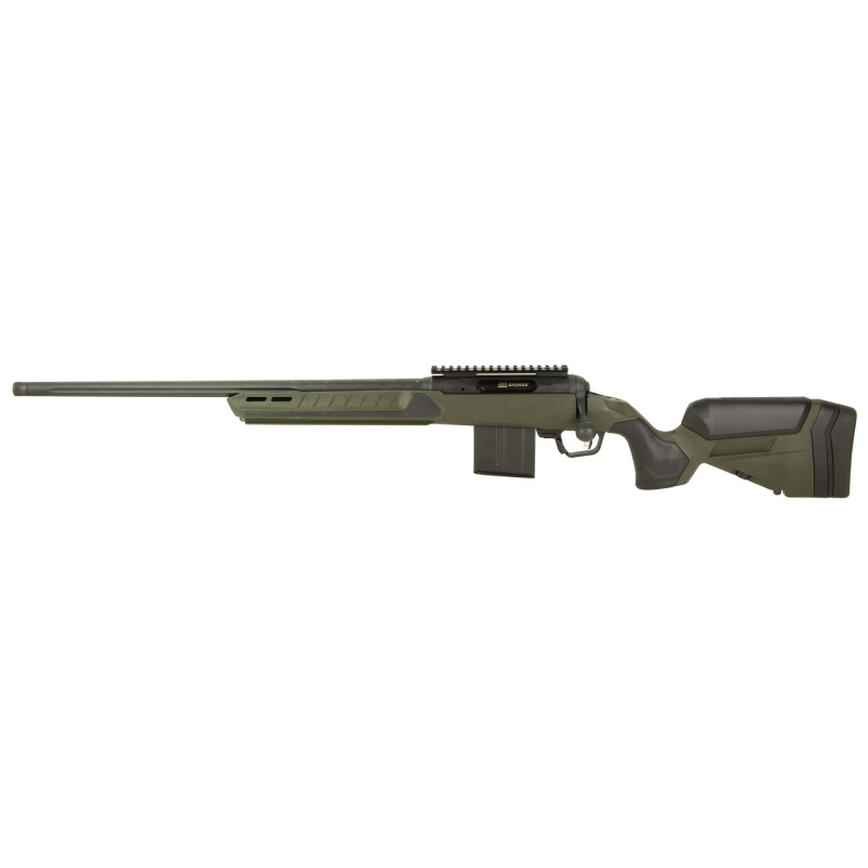 110 Core Predator, Bolt-Action Rifle, 22 ARC, 22" Fluted Threaded Barrel, 1/2X28 Thread Pitch, Cerakote Finish, Green, Synthetic Stock, 10 Rounds, 1 Magazine, Left Hand 32645