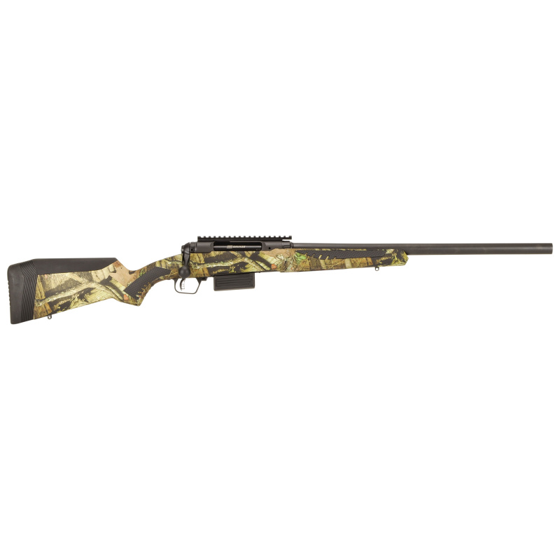 212 Harvester, Bolt Action Shotgun, 12 Gauge, 3" Chamber, 22" Rifled Barrel, Cerakote Finish, Gun Metal Bronze, Woodland Camo Synthetic Stock, Right Hand, 2 Rounds 32801