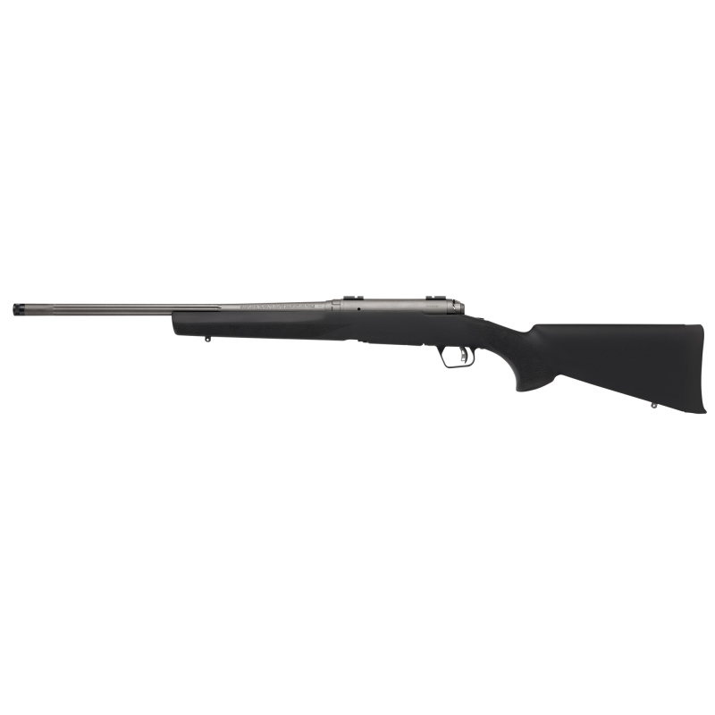 110 Trail Hunter Lite V2, Bolt Action Rifle, 5.56 NATO, 20" Threaded Barrel, Black Hogue Overmolded Stock, Cerakote Finish, Tungsten, 1 Detachable Magazine, 4 Rounds 33001