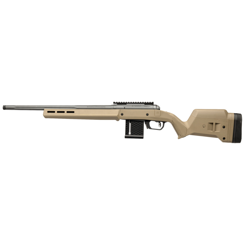 110 RF Magpul, Bolt-Action Rifle, 22LR, 20" Threaded Barrel, 1/2X28 Thread Pitch, Coyote Tan, Magpul Hunter Stock, AccuTrigger, 10 Rounds, 1 Magazine, Right Hand 33070