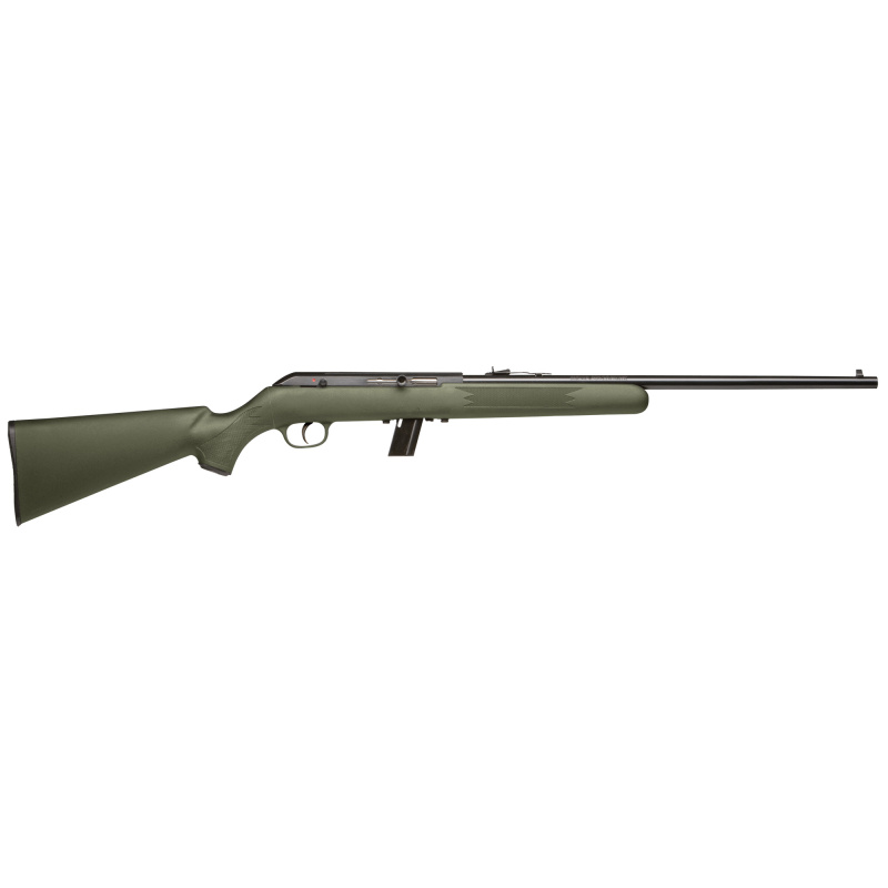 64F, Semi-automatic Rifle, 22LR, 21" Barrel, Matte Finish, Green Synthetic Stock, Adjustable Sights, 10 Rounds, 1 Magazine, Right Hand 40221
