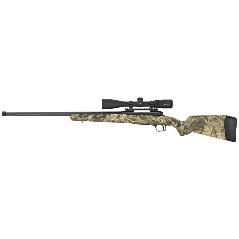110 Apex Predator XP, Bolt Action 22-250 Rem, 20" Barrel, Mossy Oak Terra Camo Pattern, Polymer Stock, 4Rd, Vortex Crossfire II 4-12x40 Scope, Right Hand 57357