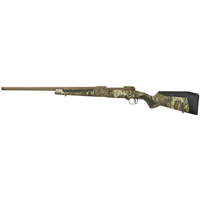 110 High Country, Bolt Action, 308 Win, 22" Threaded Barrel, PVD Finish, True Timber Strata Camo Synthetic AccuStock, AccuTrigger, Detachable Box Magazine, 4Rd, Right Hand 57410
