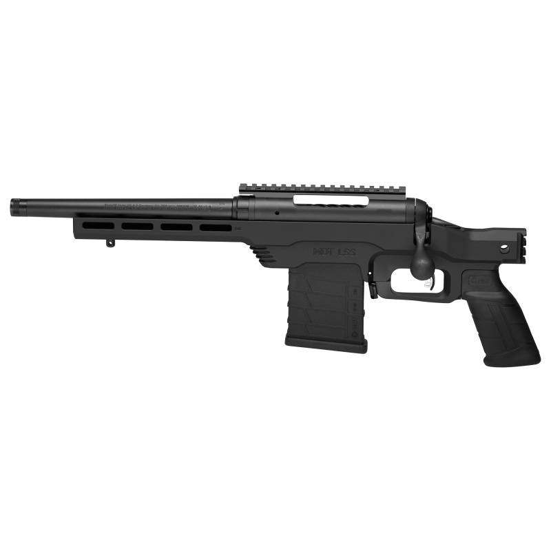 110 PCS, Bolt Action, Aluminum Chassis Pistol, 300AAC Blackout, 10.5" Threaded Barrel, MDT 1 Piece Aluminum Chassis, 7" Free Floating M-LOK Forend, Matte Finish, Black, MDT Polymer Grip, 0 MOA Rail, Manual Safety, 10 Rounds, 1 Magazine 57800