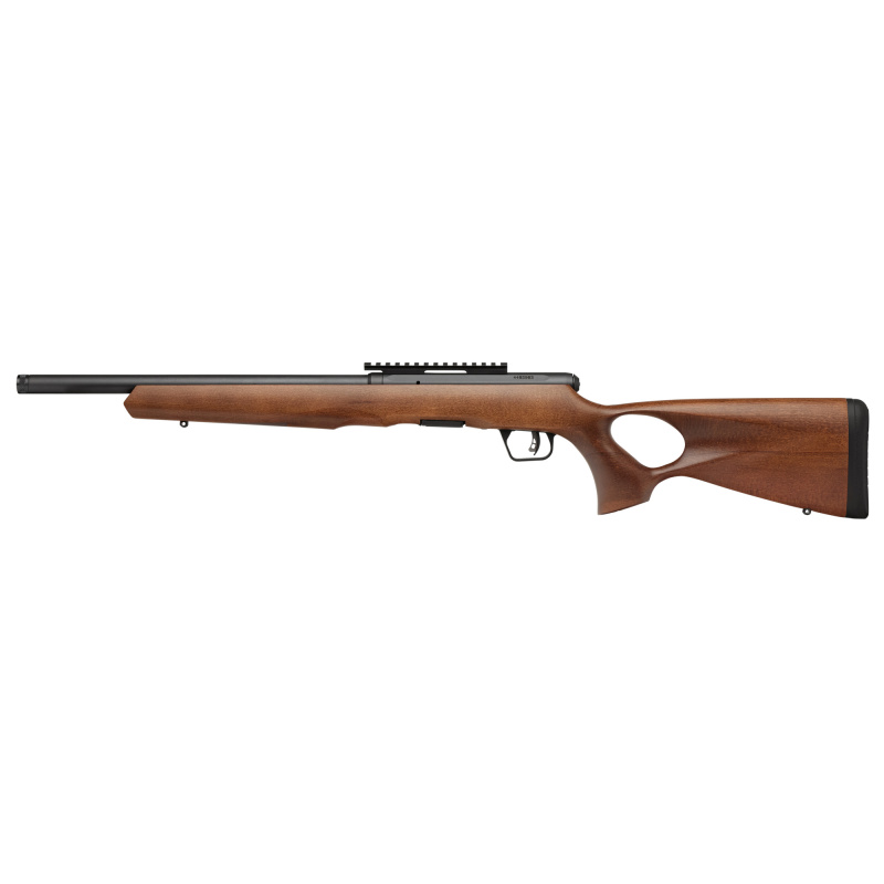 B22 Timber Thumbhole, Bolt Action Rifle, 22 WMR, 18" Threaded Barrel, Wood Thumbhole Stock, Matte Finish, Black, 10 Rounds 70517