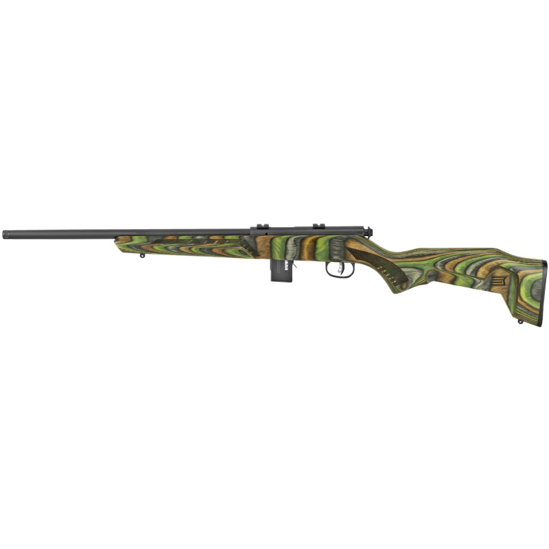 93 Minimalist, Bolt Action, 22 WMR, 18" Sporter Barrel, Green Laminate Finish, Laminate Stock, Right Hand, 10Rd, Includes 2 Piece Weaver Base And 1 10Rd Magazine 91936
