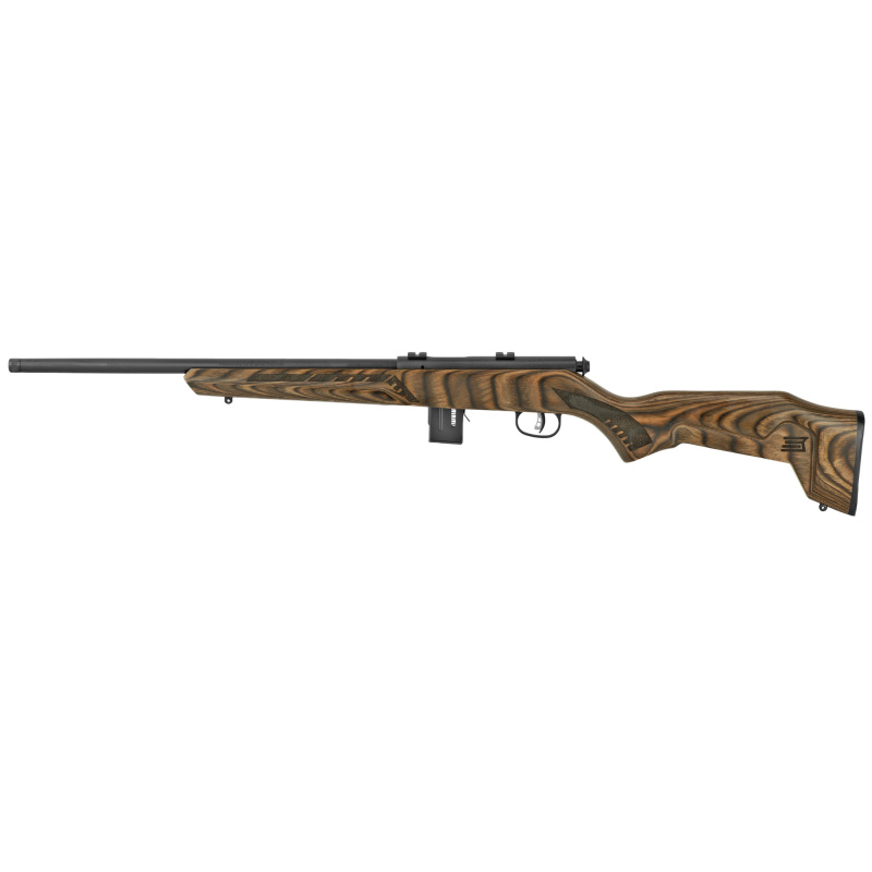93 Minimalist, Bolt Action, 22 WMR, 18" Sporter Barrel, Brown Laminate Finish, Laminate Stock, Right Hand, 10Rd, Includes 2 Piece Weaver Base And 1 10Rd Magazine 91937