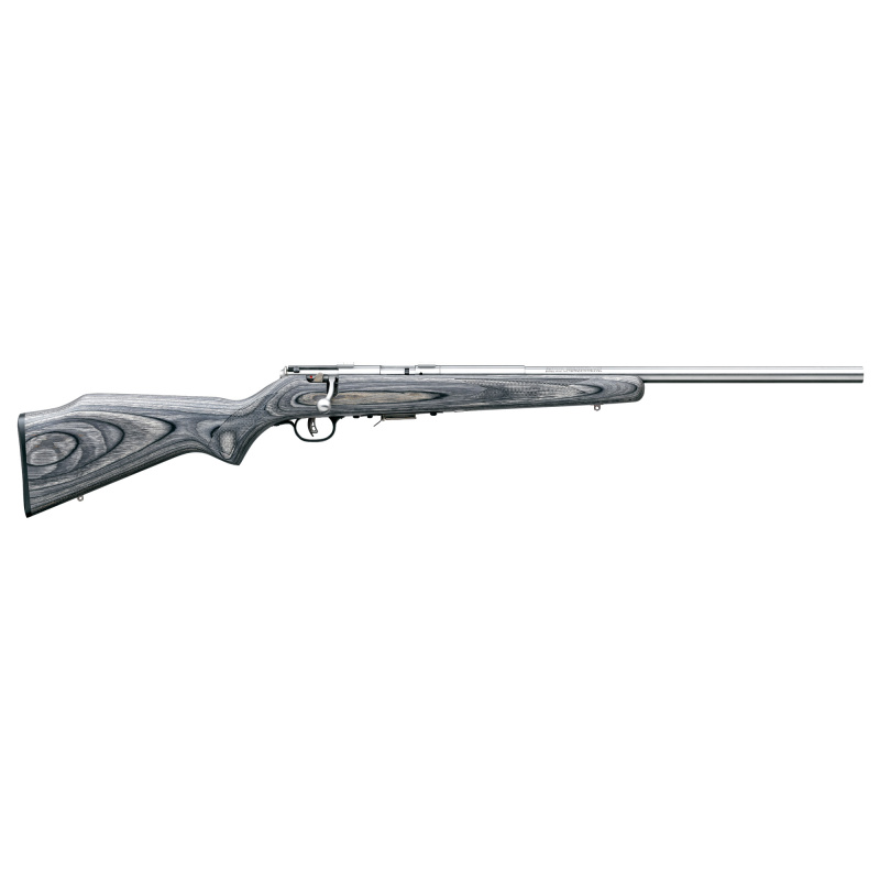 Model 93R17 BV .17 HMR 21 Inch Heavy Barrel Stainless Steel Finish Laminated Stock AccuTrigger 5 Round