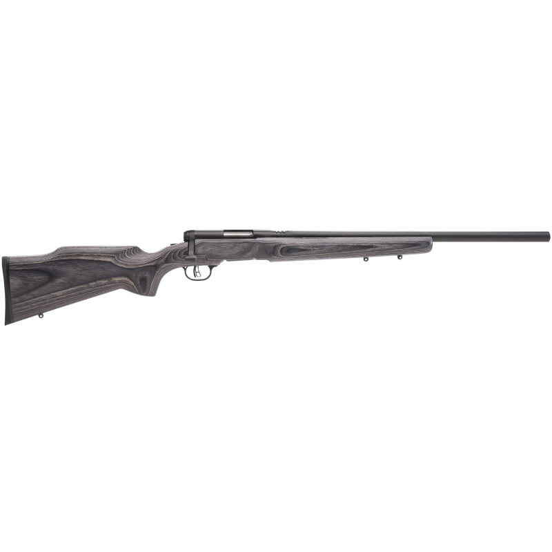 B.MAG Rimfire Bolt Action .17 Winchester Super Magnum 22 Inch Heavy Fluted Barrel Blue Finish Gray Laminate Beavertail Stock 8 Round Rotary Magazine