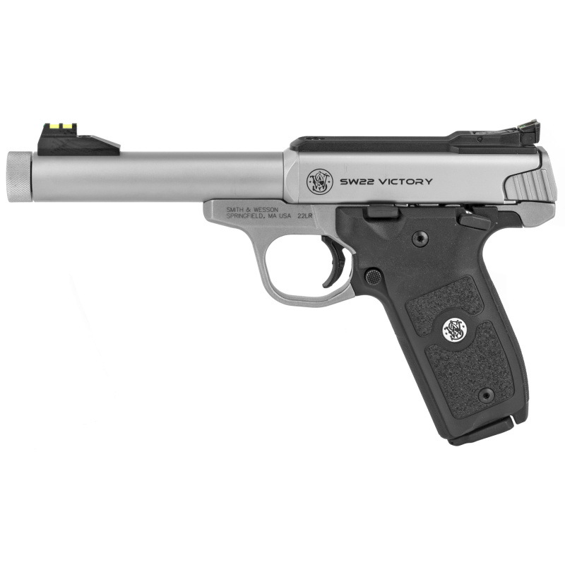 Model SW22 Victory | 22LR, 5.5 Inch Threaded Barrel 1/2-28 Stainless Steel Frame Stainless Steel Finish 10 Round