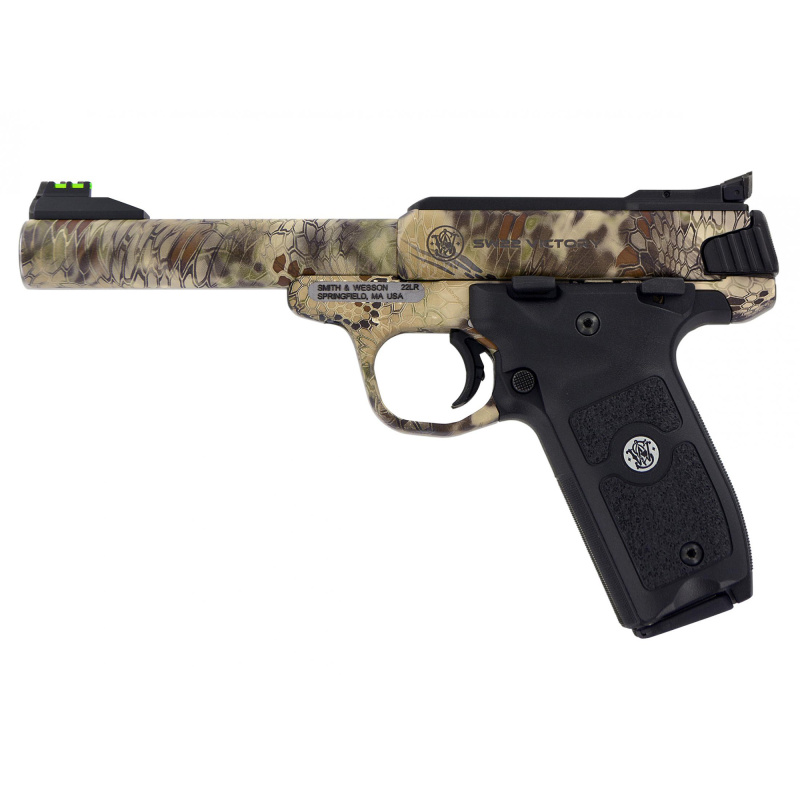 Model SW22 Victory| 22LR 5.5 Inch Stainless Steel Frame Kryptek Highlander Finish 10 Round
