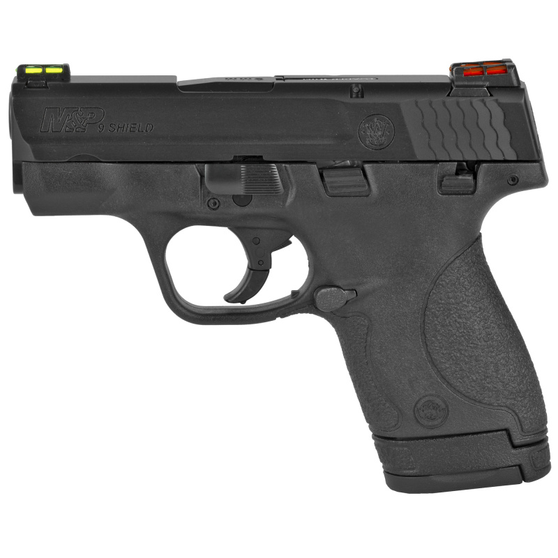 Model M&P9 Shield 9mm 3.1 Inch Barrel Armornite Finish Fiber Optic Sights Magazine Safety 8 Round - CA Compliant