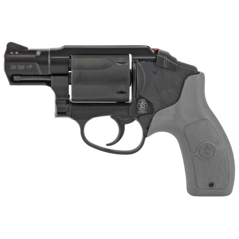 M&P Bodyguard, Revolver, Double Action Only, 38 Special, 1.9" Barrel, Aluminum Alloy, Black Finish, Grey Polymer Grips, 5Rd, Crimson Trace Laser, Fixed Sights 12056