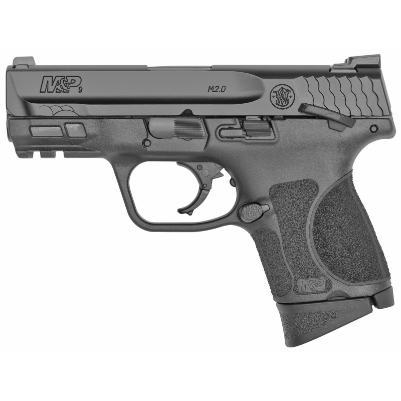 M&P 2.0, Striker Fired, Semi-automatic, Sub-Compact, 9MM, 3.6" Barrel, Polymer Frame, Armornite Finish, Black Color, Thumb Safety, 3 Dot Sights, 10Rd, 2 Magazines, MA Compliant 10# Trigger 13010