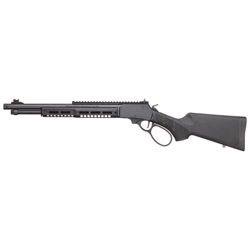1854 Stealth Hunter, Lever Action Rifle, 45 Colt, 16.3" Barrel, Threaded 11/16X24, Armornite Finish, Black, Black Synthetic Stock, M-LOK Handguard, XS Ghost Ring Sight, HIVIZ H3 Front Sight, Cross Bolt Safety, 8 Rounds 14195