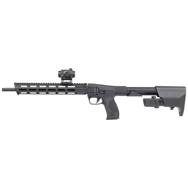 M&P FPC w/ Crimson Trace Red Dot | 9MM, 16.25" Steel Barrel, Threaded 1/2x28, Semi-automatic Folding Carbine Rifle,  (4) Interchangeable Palmswell Grip Inserts, M-LOK Slots on Handguard, (2)-23 Round and (1)-17 Round Magazine