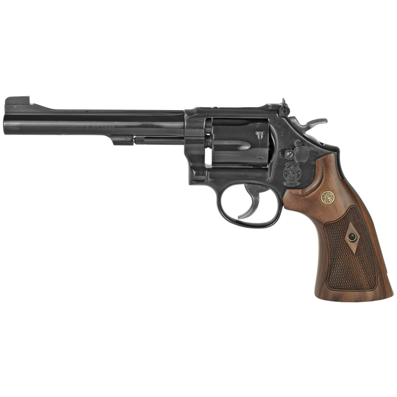 Model 48 Classic Revolver .22 Magnum 6 Inch Blued Barrel Wood Grips 6 Round