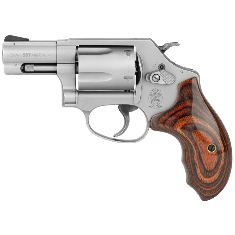 Model 60 Lady Smith .357 Magnum/.38 Special +P 2.125 Inch Barrel Matte Stainless Finish Wood Grip Internal Lock 5 Round