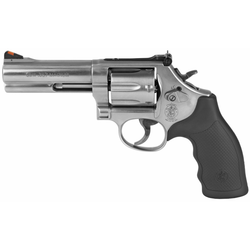 Model 686 Plus .357 Magnum/.38 Smith & Wesson Special +P 4 Inch Barrel Satin Stainless Finish Adjustable Sight Internal Lock 7 Round