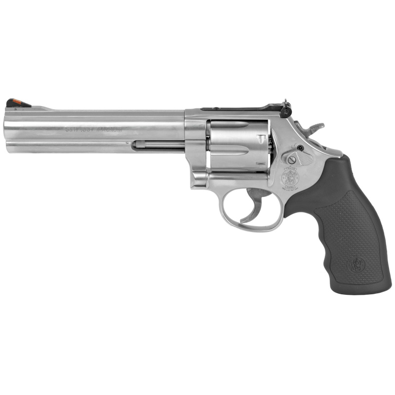 Model 686 .357 Magnum/.38 Special +P 6 Inch Barrel Satin Stainless Finish Adjustable Sight Internal Lock 6 Round