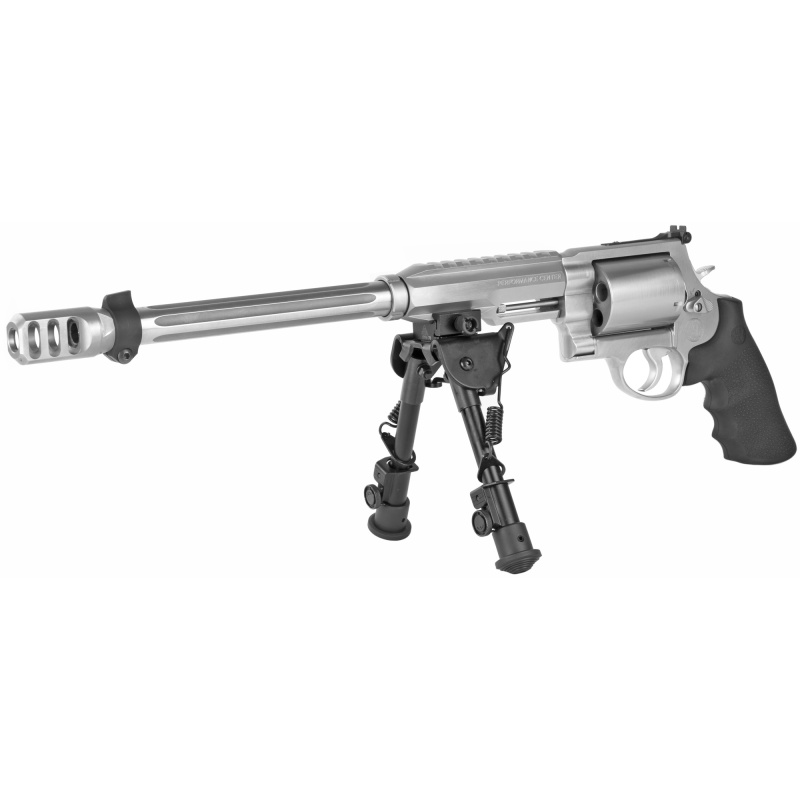 Model 460XVR Performance Center .460 S&W 14 Inch Fluted Stainless Steel Barrel Satin Finish Synthetic Black Grips Includes Bipod And PC Gun Rug 5 Round