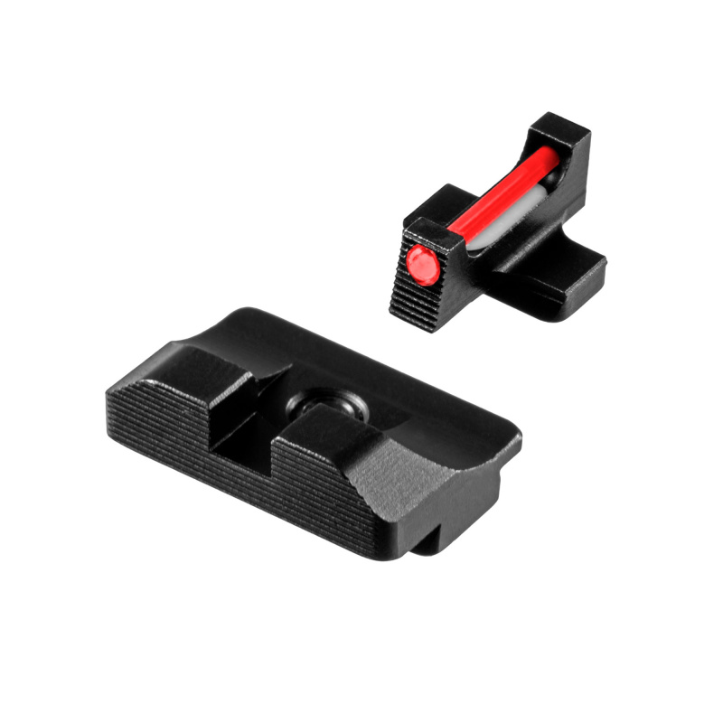 Fiber Optic Pro, Sight Set, For Springfield XD, Black Rear Sight and Red Front TG-TG132XD