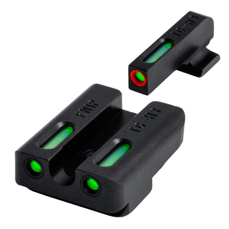 Brite-Site TFX Pro for FNH FNP-9/FNX-9/FNS-9 Including Compact Green Rear Green with Orange Focus Lock Front Sight