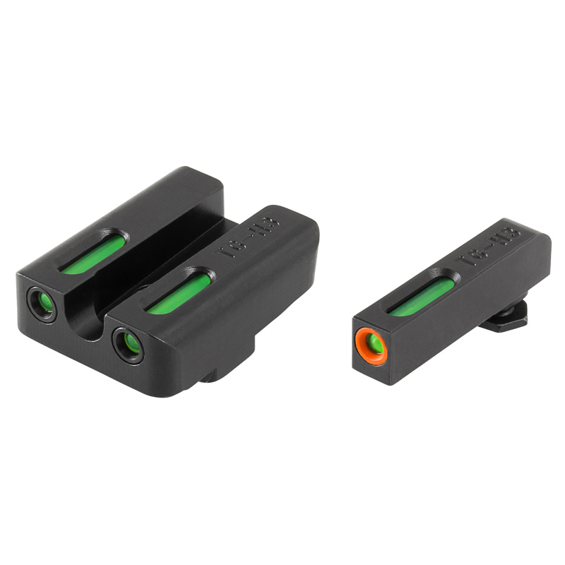 Brite-Site, TFX Pro, Sight, Fits Glock 20,21,29,30,31,32, Tritium/Fiber-Optic, Day/Night Sight, 24/7 Brightness, Orange Ring on Front Sight TG13GL2PC