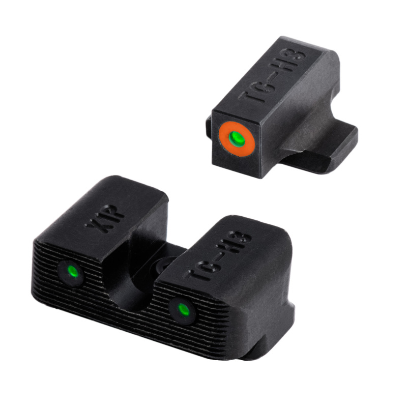 Tritium Pro, Sight Set, For Springfield XD, Green Tritium, Orange Ring on Front Sight TG-TG231X1C