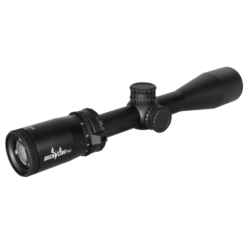 BUCKLINE, Rifle Scope, 3-9X Magnification, 40mm Objective, BDC Reticle, 1" Main Tube, Matte Finish, Black, Includes Medium Height Rings TG-TG85394PXB