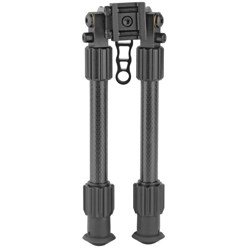 Tac-Pod Carbon Pro Bi-Pod, Carbon Fiber and Aluminum Construction W/ Rubber Feet, Pivoting Base and Rotating Design Allows for Ease Shooting Angle Adjustment, 9-13 Inch Leg Length, Picatinny Rail Mount TG8903L