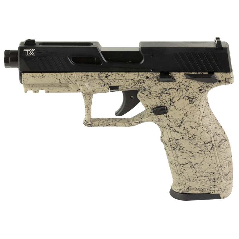 TX22 Generation 2, Semi-automatic, Striker Fired, 22LR, 4.1" Threaded Barrel, Manual Safety, Matte Finish, Black with FDE Splatter on Frame, 2 Magazines (1) 22 Round and (1) 16 Round 1-2TX22141SP3