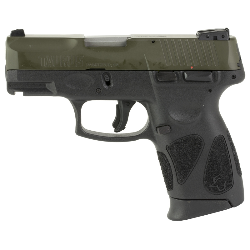 G2C, Striker Fire, Semi-automatic, Polymer Frame Pistol, Compact, 9MM, 3.2" Barrel, Matte Finish, Moss Green, Adjustable Sights, Manual Thumb Safety, 12 Rounds, 2 Magazines 1-G2C93B-12