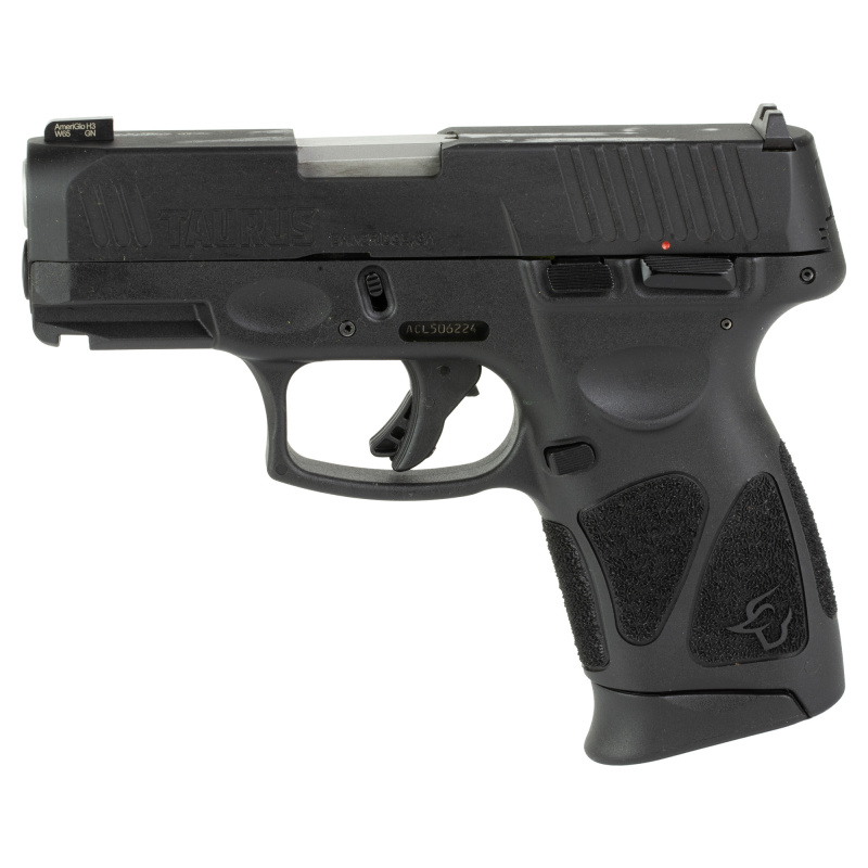 G3C, Semi-automatic, Striker Fired, Compact, 9MM, 3.26" Barrel, Black Color, Polymer Frame, Manual Safety, AmeriGlo Front Night Sight, 12Rd, 3 Magazines 1-G3C931-TL1