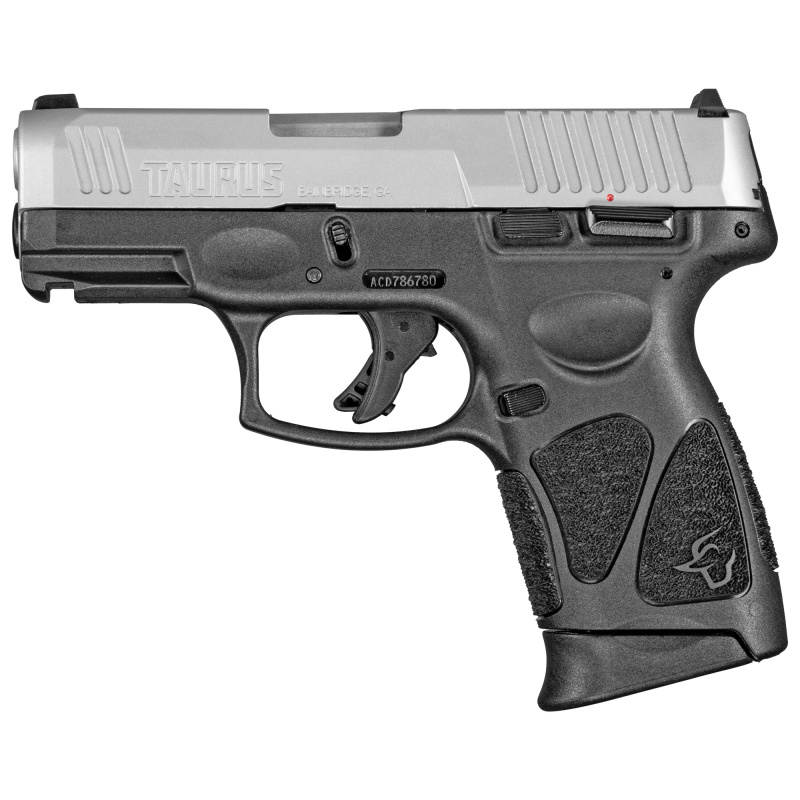 G3C, Striker Fired, Semi-automatic, Polymer Frame Pistol, Compact, 9MM, 3.26" Barrel, Stainless Finish, Silver Slide, Black Frame, Fixed Front Sight With Drift Adjustable Rear Sight, Manual Thumb Safety, 12 Rounds, 2 Magazines 1-G3C939-2x12