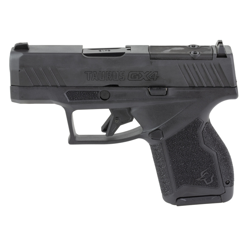 GX4 TORO, Striker Fired, Semi-automatic, Polymer Frame Pistol, Micro-Compact, 9MM, 3" Barrel, Black Slide, Drift Adjustable Rear Sight, Fixed White Dot Front Sight, Equipped with Viridian RFX-11 3 MOA Green Dot Optic, Thumb Safety, 2 Magazines, 10 Rounds