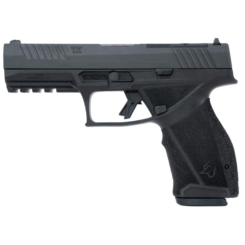 TX9, Striker Fired, Single Action Only, Semi-automatic, Full Size, 9MM, 4.5" Barrel, Nitride Finish, Black, Drift Adjustable Rear Sight with Removable Front Sight, Optics Ready T.O.R.O. Slide, 17 Rounds, 2 Magazines 1-TX9F441