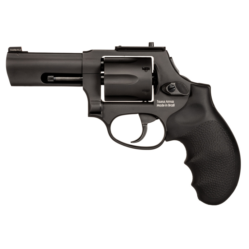 327 Defender, Double Action Only, Steel Frame Revolver, .327 Federal Magnum, 3" Barrel, Matte Finish, Black, Hogue Grips, Fixed Sights, T.O.R.O Optic Ready, Shield RMSC Footprint, 6 Rounds 2-327P31CHNS
