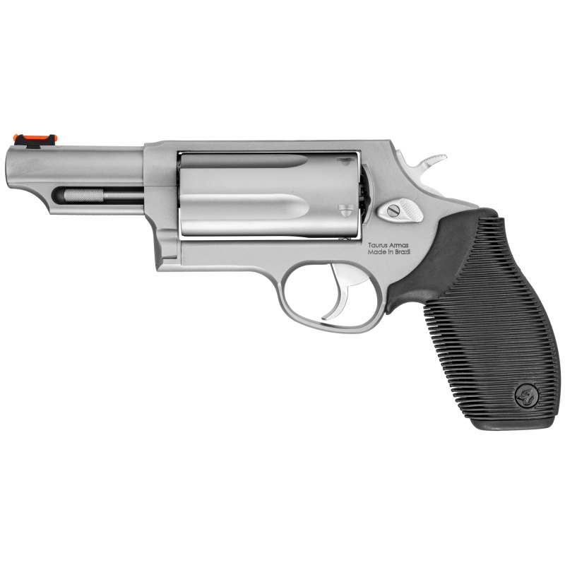 Model 4510 Judge Magnum .45 Colt/.410 Gauge 3 Inch Chamber 3 Inch Barrel Matte Stainless Steel Finish Fiber Optic Front Sight 5 Round