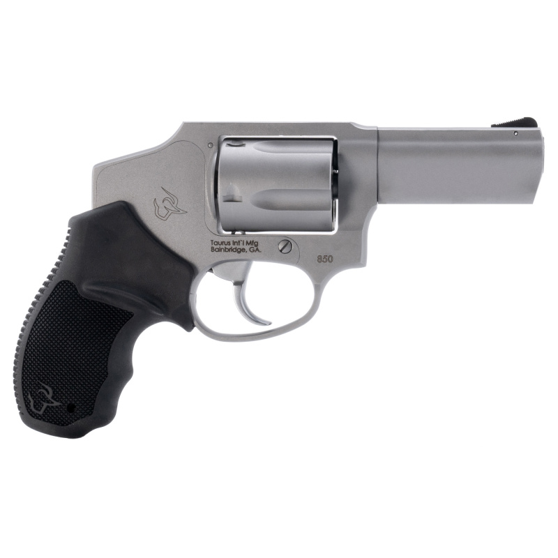 Model 850, Double Action Only, Stainless Steel Frame Revolver, 38 Special, 3" Barrel, Matte Finish, Silver, Rubber Grips, Fixed Sights, 5 Round 2-850139