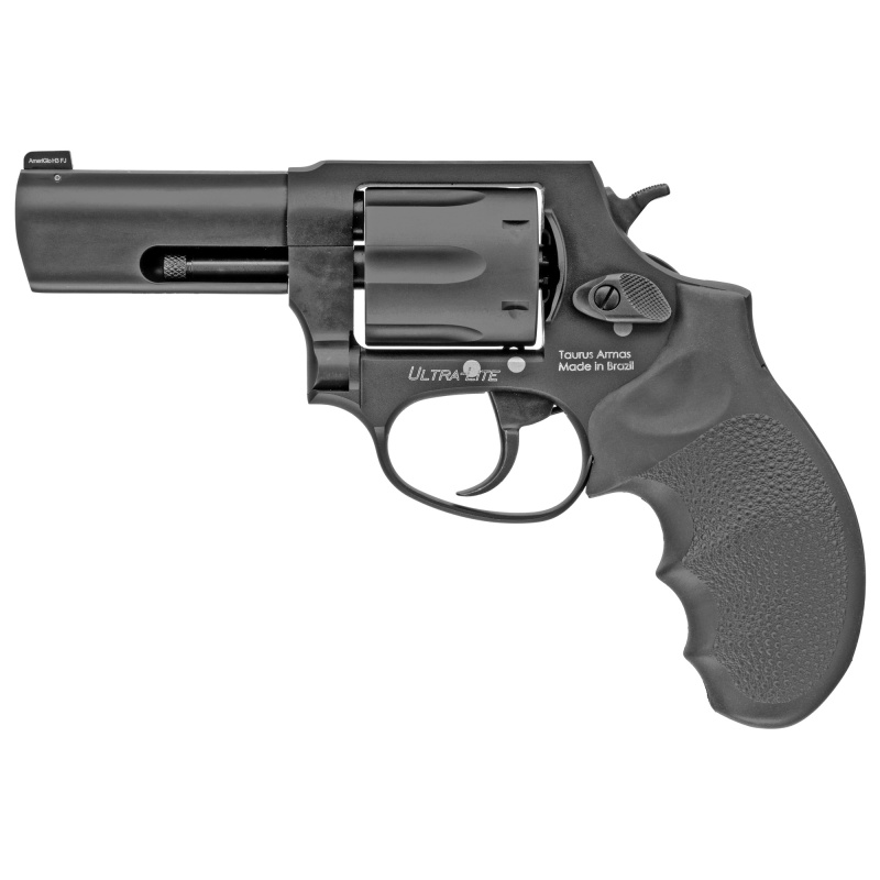 856, Revolver, 38 Special, 3" Barrel, Alloy Frame, Black Finish, Hogue Grip, 6Rd 2-85631ULNS
