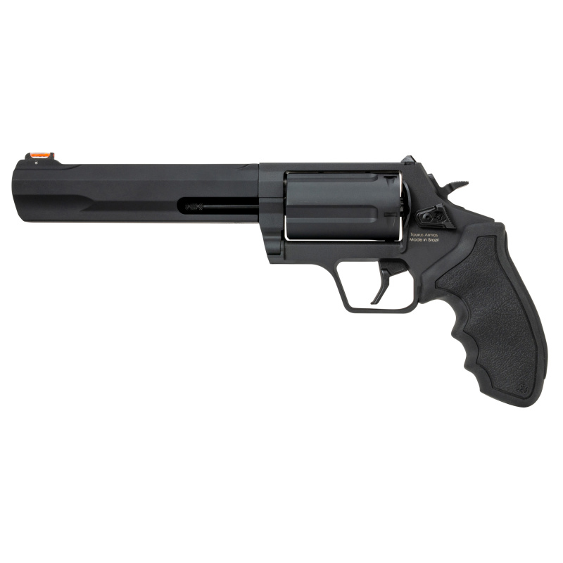 Judge, Revolver, Double/Single Action, Medium Frame, 45 Colt/.410 Bore, 6.5" Barrel, Matte Finish, Black, Rubber Grips, Fiber Optic Front with Drift Adjustable Rear, 5 Rounds 2-JUDGE61