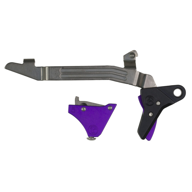 Alpha Competition Trigger, Anodized Finish, Purple, Fits Gen 5 - G17, G19, G34 ALPHA GLOCK 5 - PURPLE