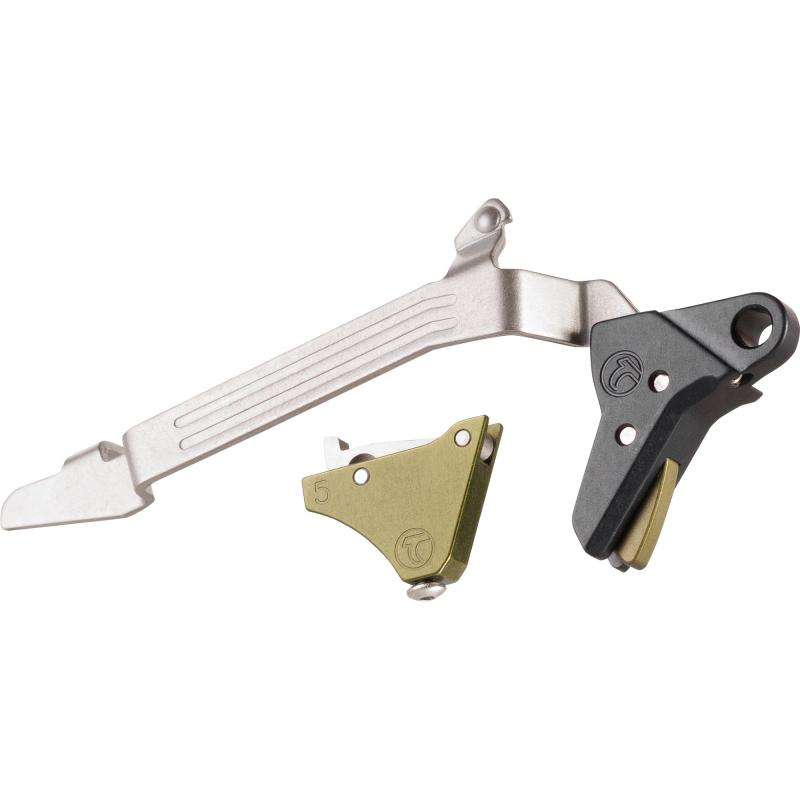 Alpha Competition Trigger, Anodized Finish, Green, Fits Glock Gen 5 20/21/29/30/40/41 Alpha Glock 5-Large-Green