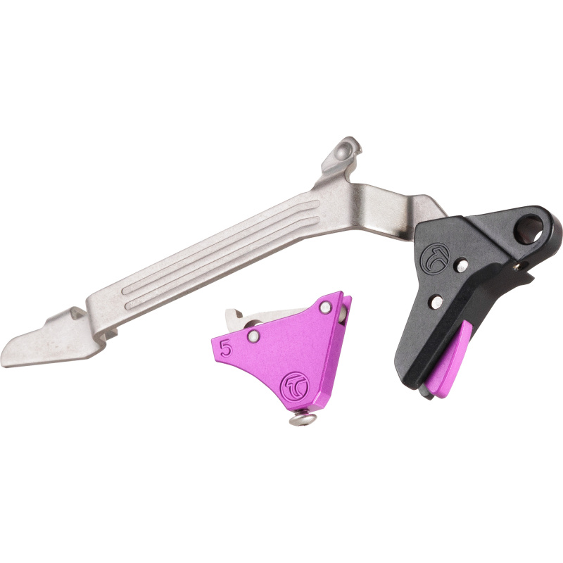 Alpha Competition Trigger, Anodized Finish, Purple, Fits Glock Gen 5 20/21/29/30/40/41 Alpha Glock 5-Large-Puple
