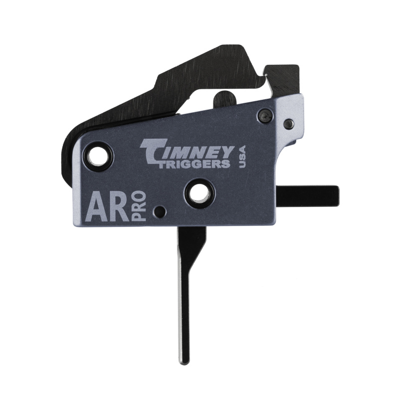 AR PRO, 2 Stage, Drop In Trigger, Fits Milspec AR15, Anodized 6061 Aluminum Housing, Black Oxide Finish on Trigger Shoe AR PRO