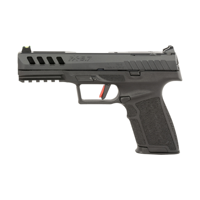 PX-5.7 OR, Semi-automatic, Single Action Only, Polymer Frame Pistol, Full Size, 5.7X28MM, 4.86" Barrel, QPD Finish, Black, 3 Dot Sights, 20 Rounds, 2 Magazines 15200007