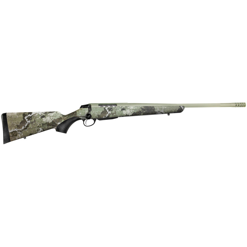 T3x Lite, Bolt Action Rifle| 308 WIN, 22.4" Fluted Barrel, 1:11 Twist, Threaded 5/8x24, Veil Alpine Camo, Synthetic Stock, Cerakote Barrel and Action, Green Color, Right Hand, 3Rd, 1 Mag, Includes Matching Muzzle Brake JRTXVA316