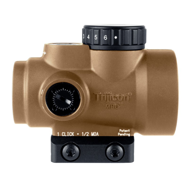 MRO SD, Green Dot, 25mm Objective, 2 MOA Dot, Anodized Finish, Coyote Brown, Low Mount MRO-C-2200347